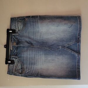 Denim mini skirt